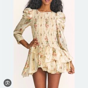 LoveShackFancy Greenwich Mini Dress